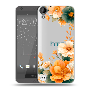 Пластиковый чехол на HTC Desire 530 с принтом Цветы принт Пластиковый чехол на HTC Desire 530 с принтом Цветы принт
