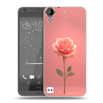 Пластиковый чехол на HTC Desire 530 с принтом Розовая роза Пластиковый чехол на HTC Desire 530 с принтом Розовая роза