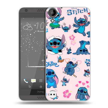Пластиковый чехол на HTC Desire 530 с принтом Лило и Стич