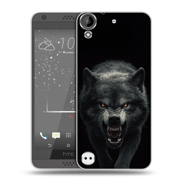 Пластиковый чехол на HTC Desire 530 с принтом Волк Пластиковый чехол на HTC Desire 530 с принтом Волк