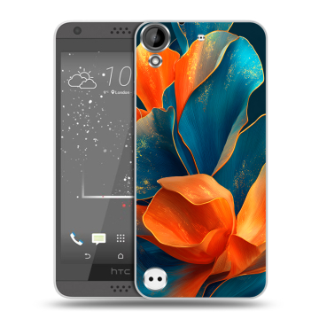 Пластиковый чехол на HTC Desire 530 с принтом Цветы Пластиковый чехол на HTC Desire 530 с принтом Цветы