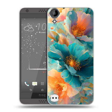 Пластиковый чехол на HTC Desire 530 с принтом Цветы Пластиковый чехол на HTC Desire 530 с принтом Цветы