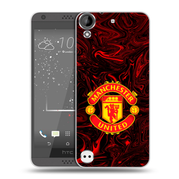 Пластиковый чехол на HTC Desire 530 с принтом Manchester United