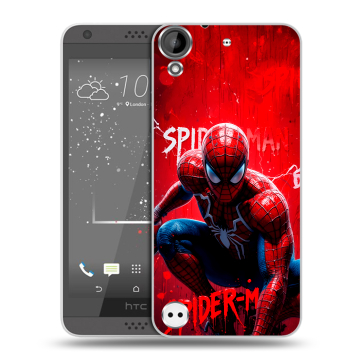 Пластиковый чехол на HTC Desire 530 с принтом Spiderman Человек паук Пластиковый чехол на HTC Desire 530 с принтом Spiderman Человек паук
