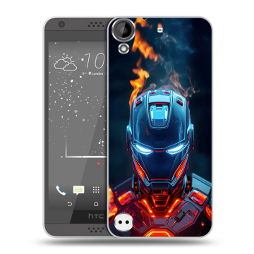 Пластиковый чехол на HTC Desire 530 с принтом IronMan Железный человек Пластиковый чехол на HTC Desire 530 с принтом IronMan Железный человек