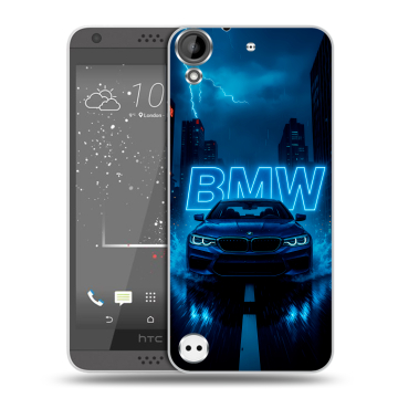 Пластиковый чехол на HTC Desire 530 с принтом BMW БМВ
