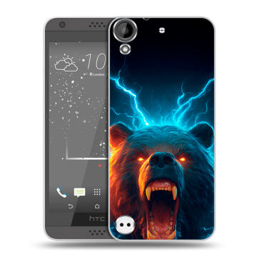 Пластиковый чехол на HTC Desire 530 с принтом Медведь