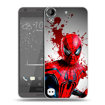 Пластиковый чехол на HTC Desire 530 с принтом Spiderman Человек паук Пластиковый чехол на HTC Desire 530 с принтом Spiderman Человек паук