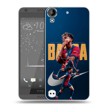 Пластиковый чехол на HTC Desire 530 с принтом Барселона Barca Yamal Пластиковый чехол на HTC Desire 530 с принтом Барселона Barca Yamal