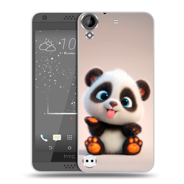 Пластиковый чехол на HTC Desire 530 с принтом милая панда Пластиковый чехол на HTC Desire 530 с принтом милая панда