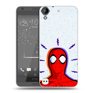 Пластиковый чехол на HTC Desire 530 с принтом Spiderman Человек паук