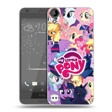 Пластиковый чехол на HTC Desire 530 с принтом My little pony Дружба чудо