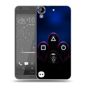 Пластиковый чехол на HTC Desire 530 с принтом Игра Кальмара