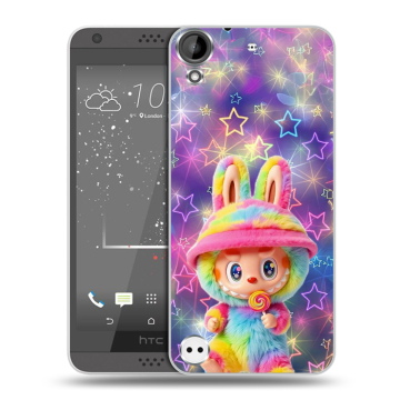 Пластиковый чехол на HTC Desire 530 с принтом Labubu Лабубу