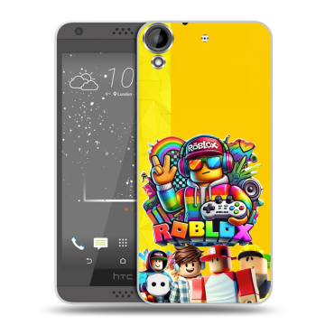 Пластиковый чехол на HTC Desire 530 с принтом Roblox Роблокс