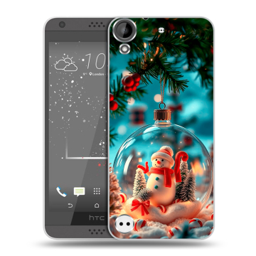 Пластиковый чехол на HTC Desire 530 с принтом Новый год
