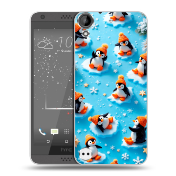 Пластиковый чехол на HTC Desire 530 с принтом Новый год