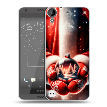 Пластиковый чехол на HTC Desire 530 с принтом Новый год