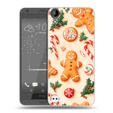Пластиковый чехол на HTC Desire 530 с принтом Новый год