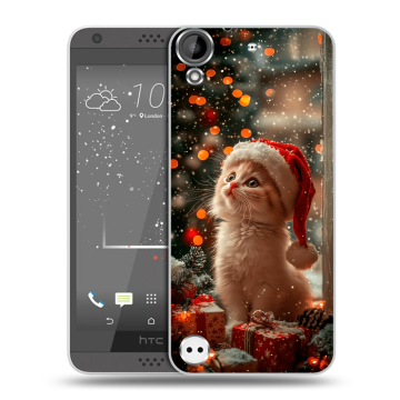 Пластиковый чехол на HTC Desire 530 с принтом Новый год