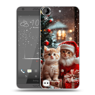 Пластиковый чехол на HTC Desire 530 с принтом Новый год