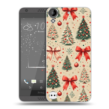 Пластиковый чехол на HTC Desire 530 с принтом Новый год