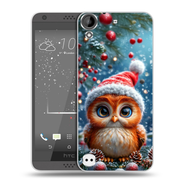 Пластиковый чехол на HTC Desire 530 с принтом Новый год