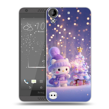 Пластиковый чехол на HTC Desire 530 с принтом Новый год