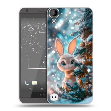 Пластиковый чехол на HTC Desire 530 с принтом Новый год