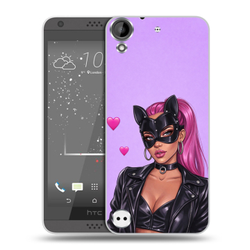 Пластиковый чехол на HTC Desire 530 с принтом женский
