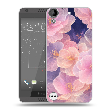 Пластиковый чехол на HTC Desire 530 с принтом женский