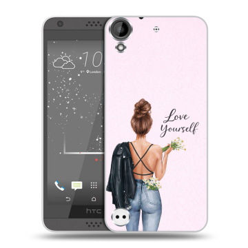 Пластиковый чехол на HTC Desire 530 с принтом женский Пластиковый чехол на HTC Desire 530 с принтом женский