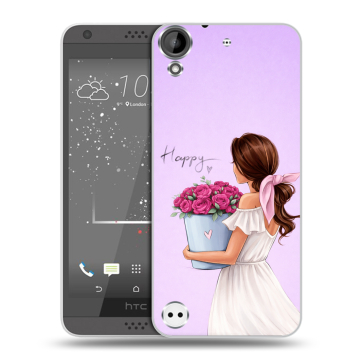 Пластиковый чехол на HTC Desire 530 с принтом женский Пластиковый чехол на HTC Desire 530 с принтом женский