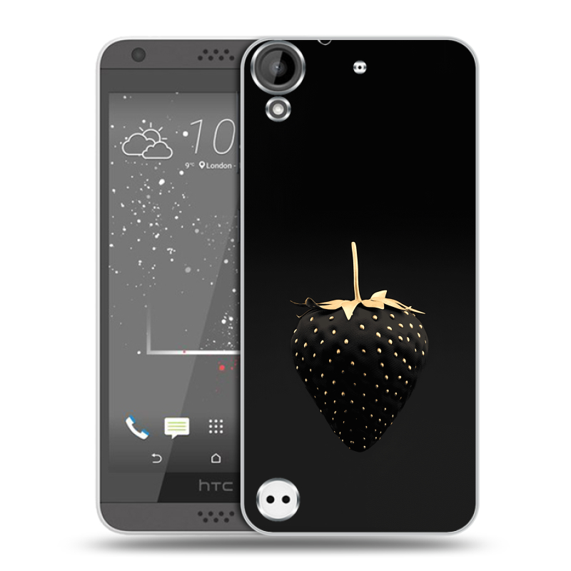 Пластиковый чехол на HTC Desire 530 с принтом Черная клубника Пластиковый чехол на HTC Desire 530 с принтом Черная клубника