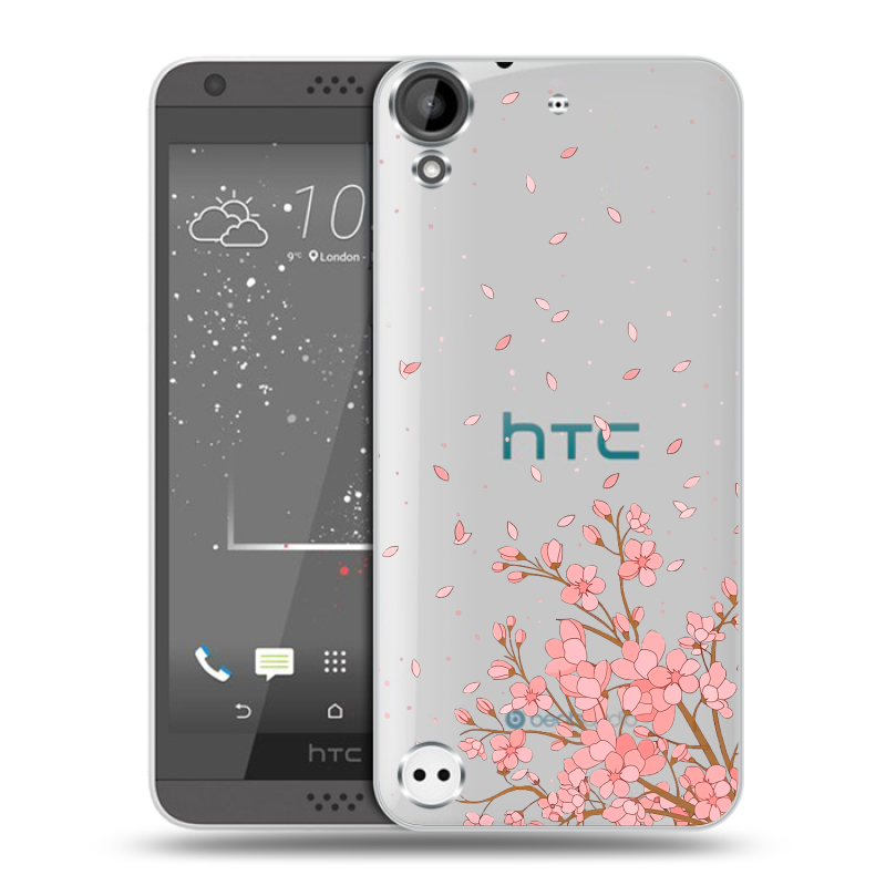 Пластиковый чехол на HTC Desire 530 с принтом Ветка сакуры Пластиковый чехол на HTC Desire 530 с принтом Ветка сакуры