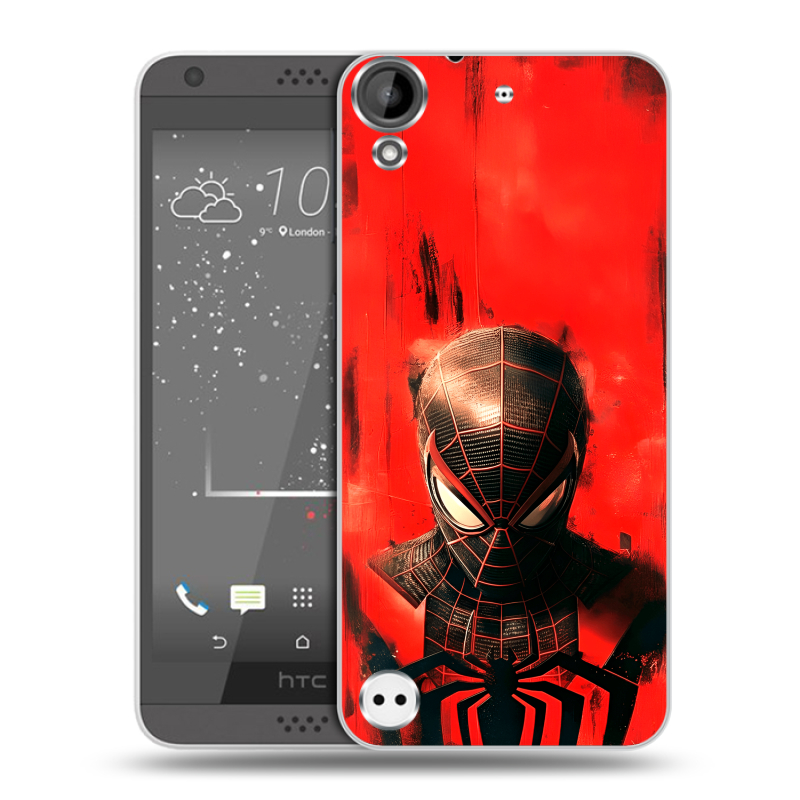 Пластиковый чехол на HTC Desire 530 с принтом человек паук spiderman Пластиковый чехол на HTC Desire 530 с принтом человек паук spiderman