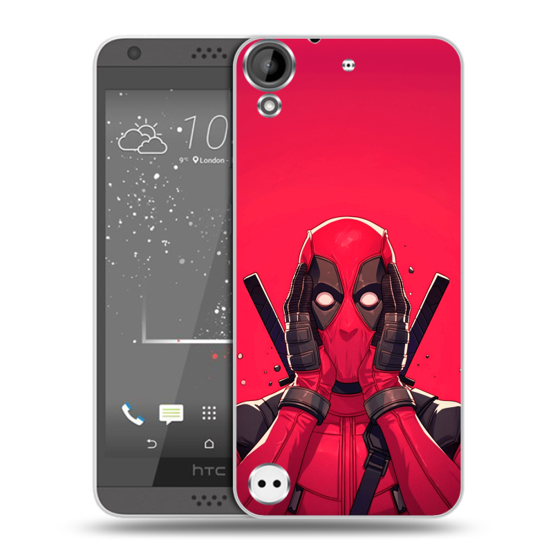 Пластиковый чехол на HTC Desire 530 с принтом Дедпул Deadpool Пластиковый чехол на HTC Desire 530 с принтом Дедпул Deadpool