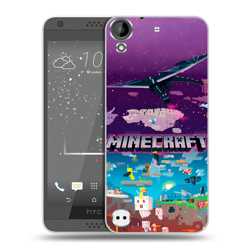 Пластиковый чехол на HTC Desire 530 с принтом Майнкрафт Minecraft Пластиковый чехол на HTC Desire 530 с принтом Майнкрафт Minecraft