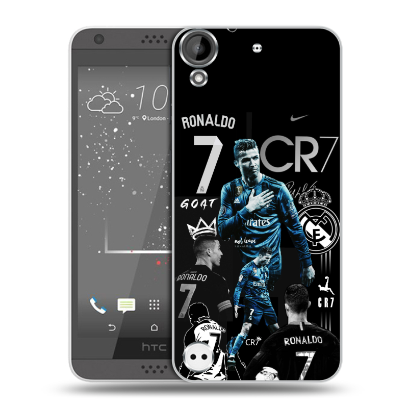 Пластиковый чехол на HTC Desire 530 с принтом Реал Роналдо Пластиковый чехол на HTC Desire 530 с принтом Реал Роналдо