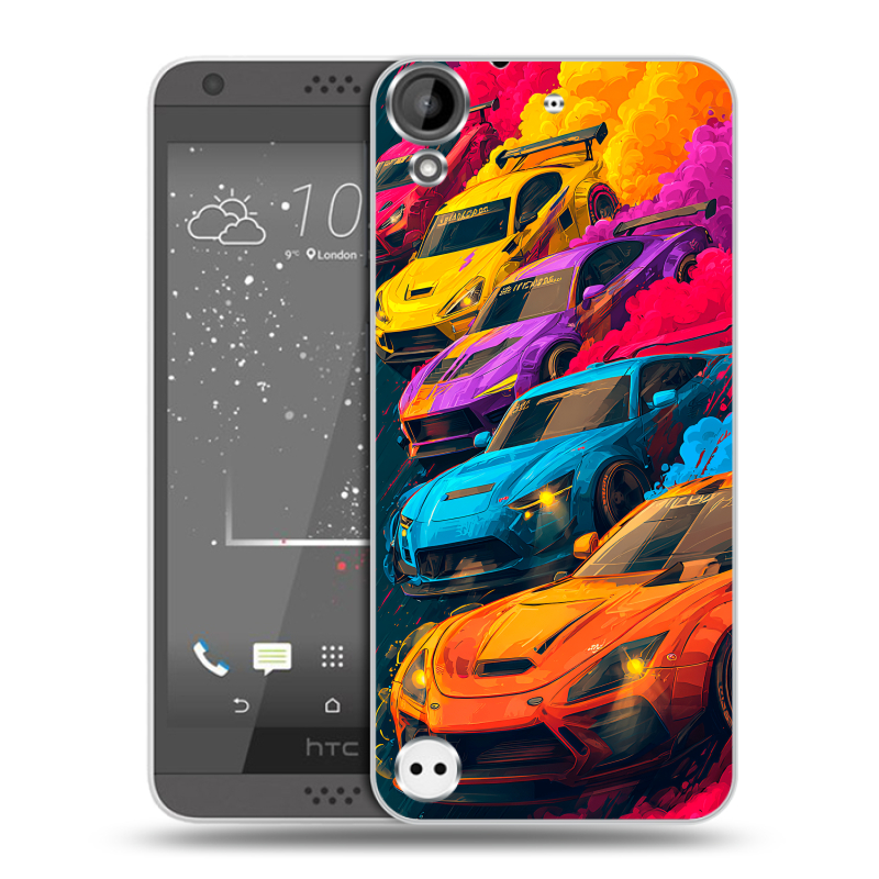 Пластиковый чехол на HTC Desire 530 с принтом Тачки Пластиковый чехол на HTC Desire 530 с принтом Тачки