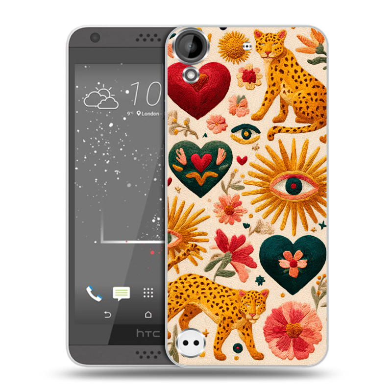 Пластиковый чехол на HTC Desire 530 с принтом Модный принт Пластиковый чехол на HTC Desire 530 с принтом Модный принт