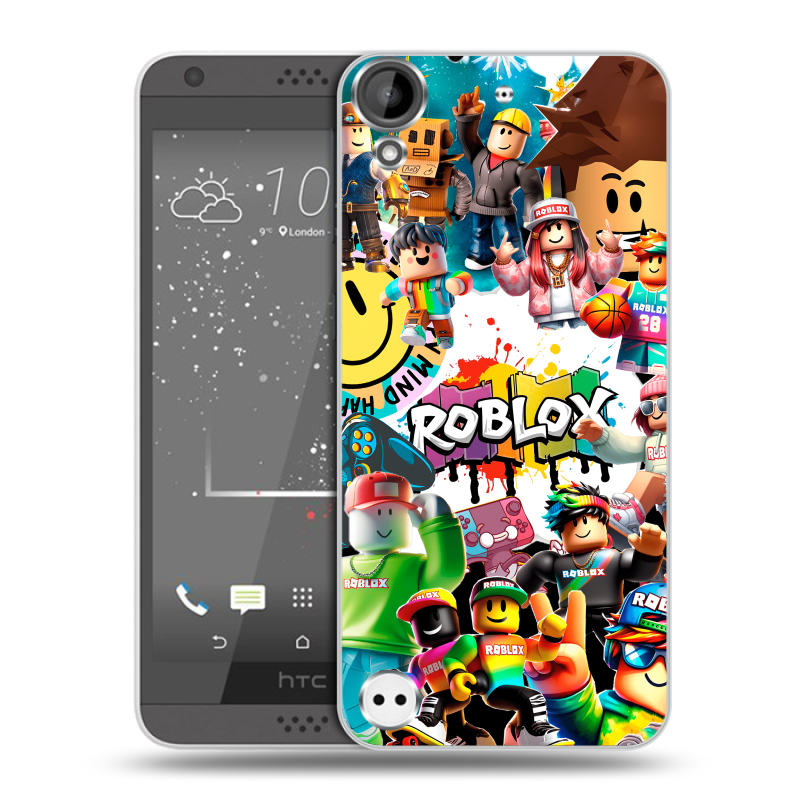 Пластиковый чехол на HTC Desire 530 с принтом Roblox Роблокс Пластиковый чехол на HTC Desire 530 с принтом Roblox Роблокс