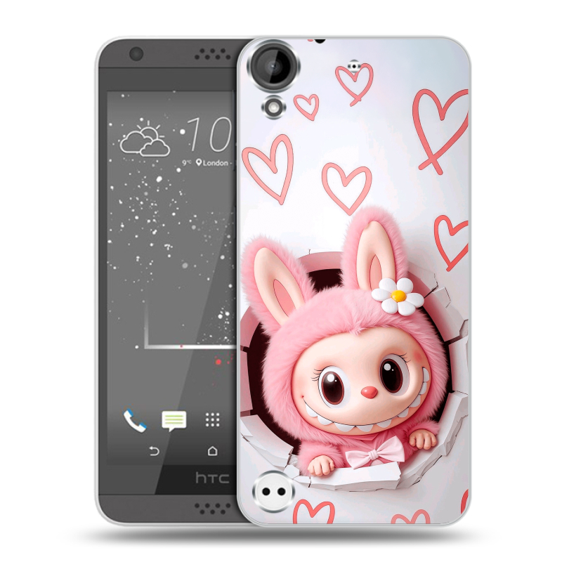 Пластиковый чехол на HTC Desire 530 с принтом Labubu Лабубу Пластиковый чехол на HTC Desire 530 с принтом Labubu Лабубу