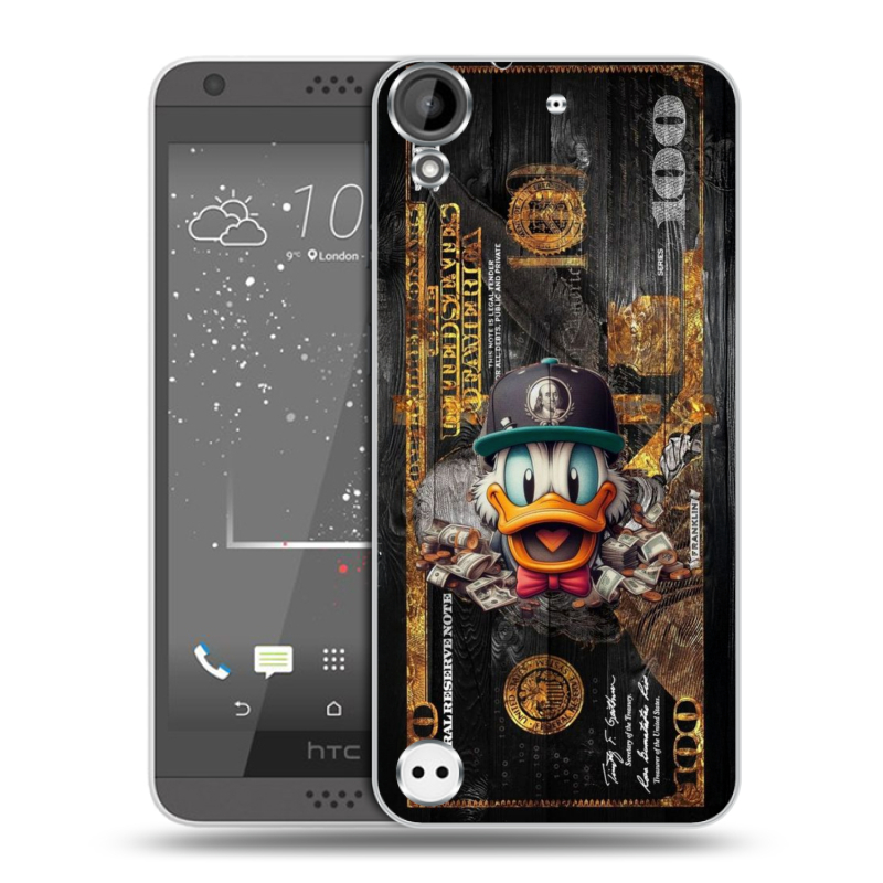 Пластиковый чехол на HTC Desire 530 с принтом Дональд Дак Доллар Пластиковый чехол на HTC Desire 530 с принтом Дональд Дак Доллар
