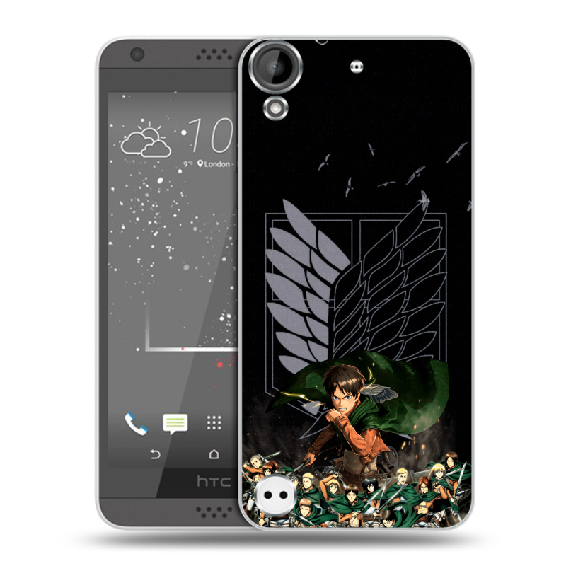 Пластиковый чехол на HTC Desire 530 с принтом Атака титанов Пластиковый чехол на HTC Desire 530 с принтом Атака титанов