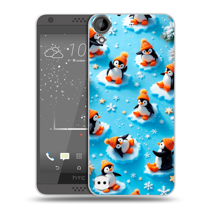 Пластиковый чехол на HTC Desire 530 с принтом Новый год Пластиковый чехол на HTC Desire 530 с принтом Новый год