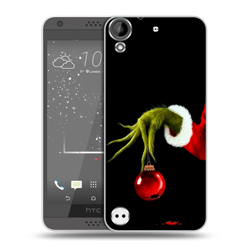 Пластиковый чехол на HTC Desire 530 с принтом Новый год Гринч Пластиковый чехол на HTC Desire 530 с принтом Новый год Гринч