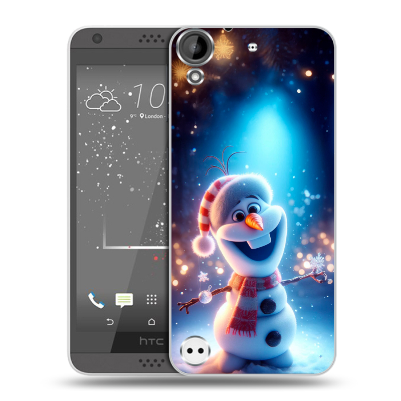 Пластиковый чехол на HTC Desire 530 с принтом Новый год Пластиковый чехол на HTC Desire 530 с принтом Новый год