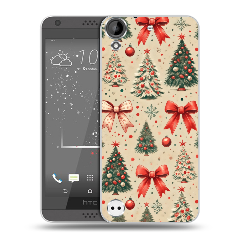 Пластиковый чехол на HTC Desire 530 с принтом Новый год Пластиковый чехол на HTC Desire 530 с принтом Новый год