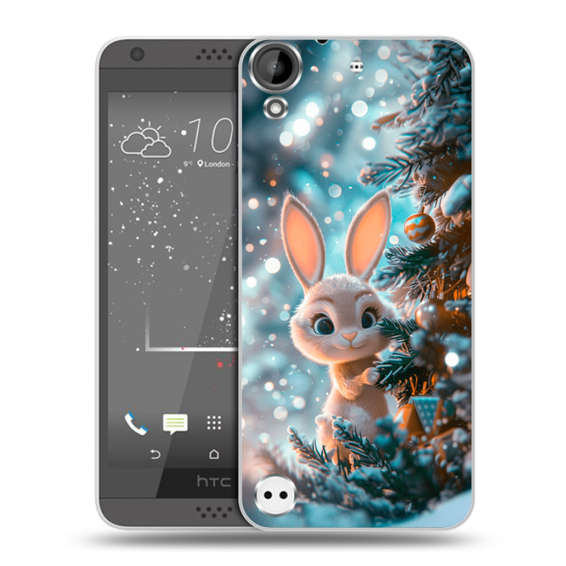 Пластиковый чехол на HTC Desire 530 с принтом Новый год Пластиковый чехол на HTC Desire 530 с принтом Новый год